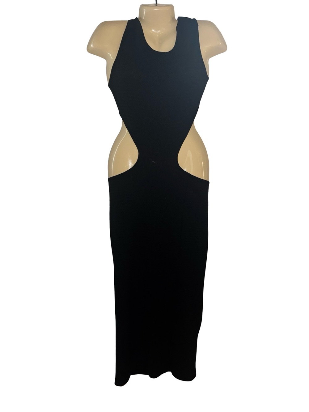 Black Cutout Bodycon Dress - Sleek Evening Style